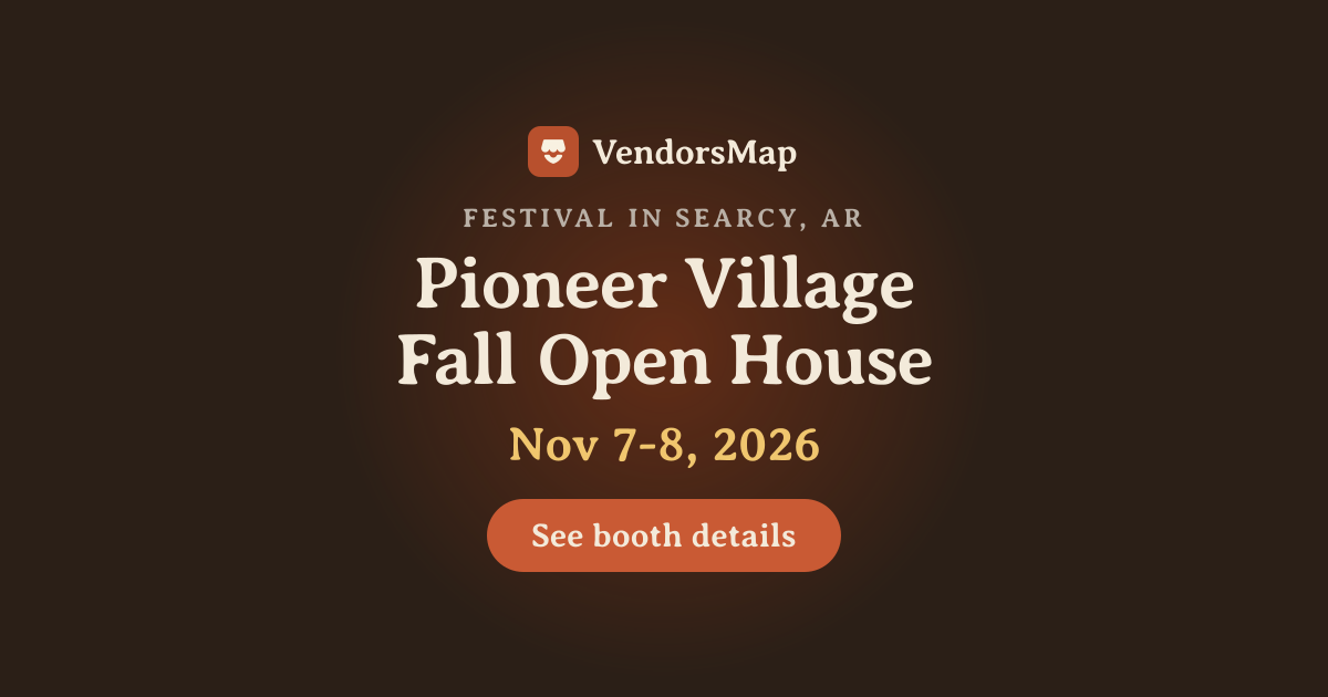 Pioneer Village Fall Open House 2026 | Vendor Applications