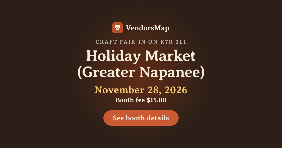 Holiday Market (Greater Napanee) 2026 | Vendor Applications
