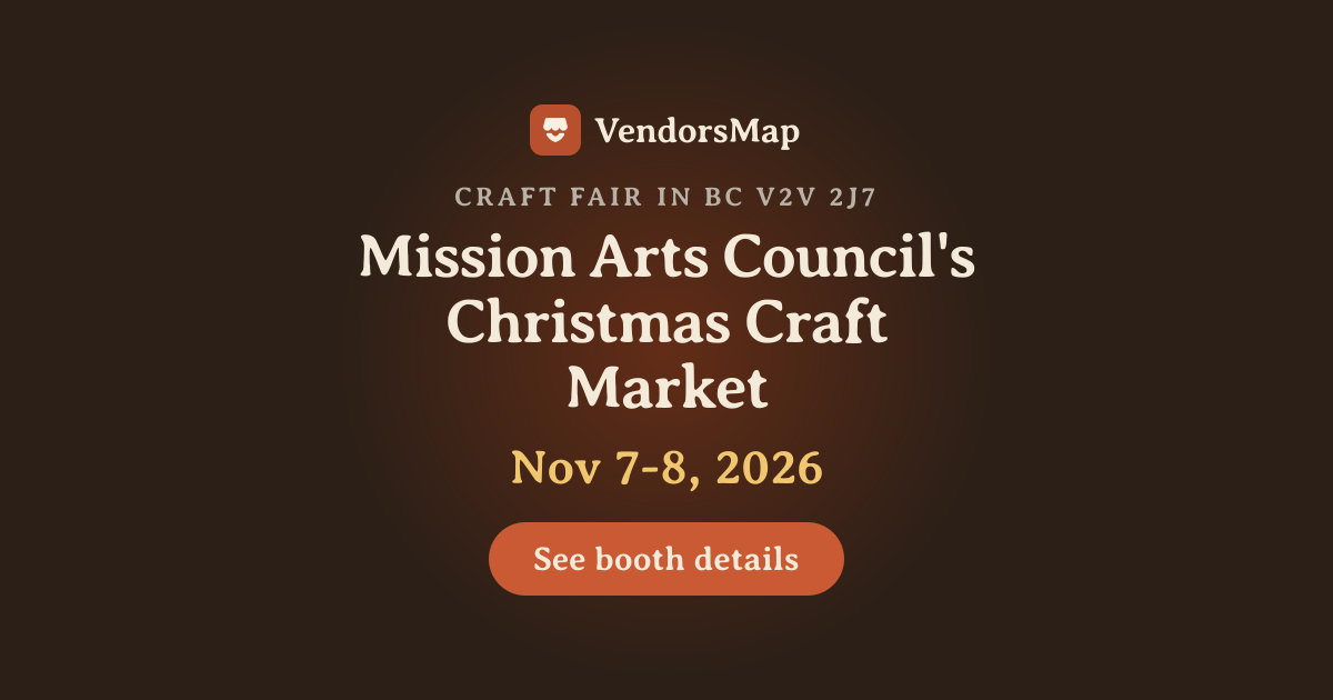 Mission Arts Council's Christmas Craft Market 2026 | Vendor Applications