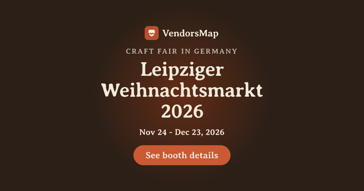 Leipziger Weihnachtsmarkt 2026, Germany | Vendor Applications