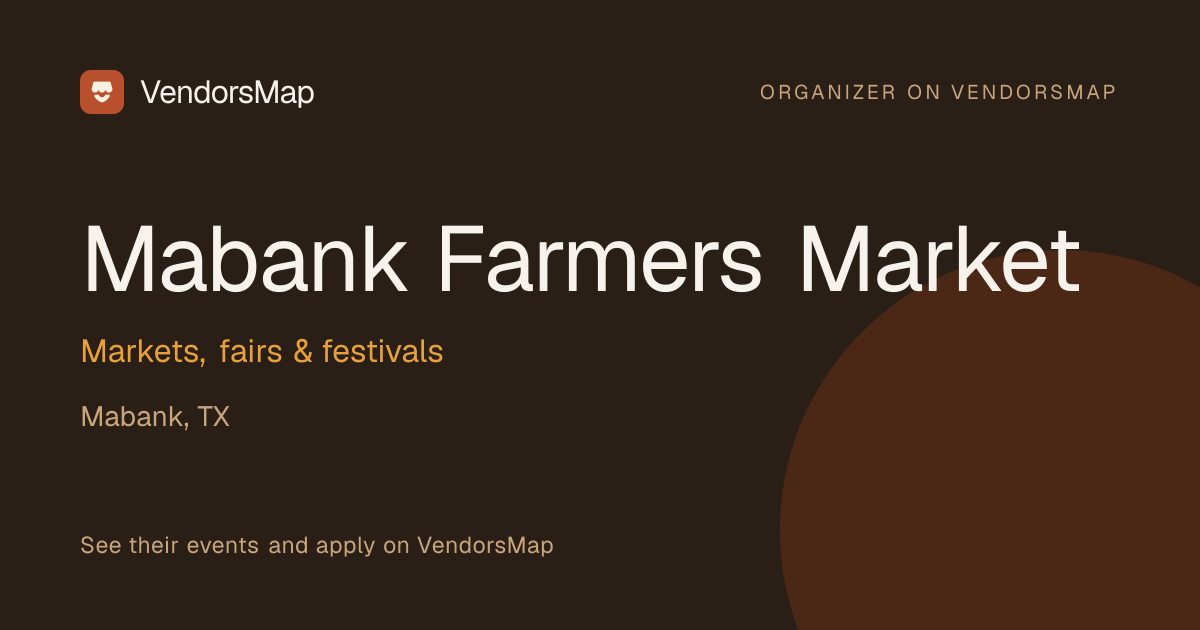Mabank Farmers Market | VendorsMap